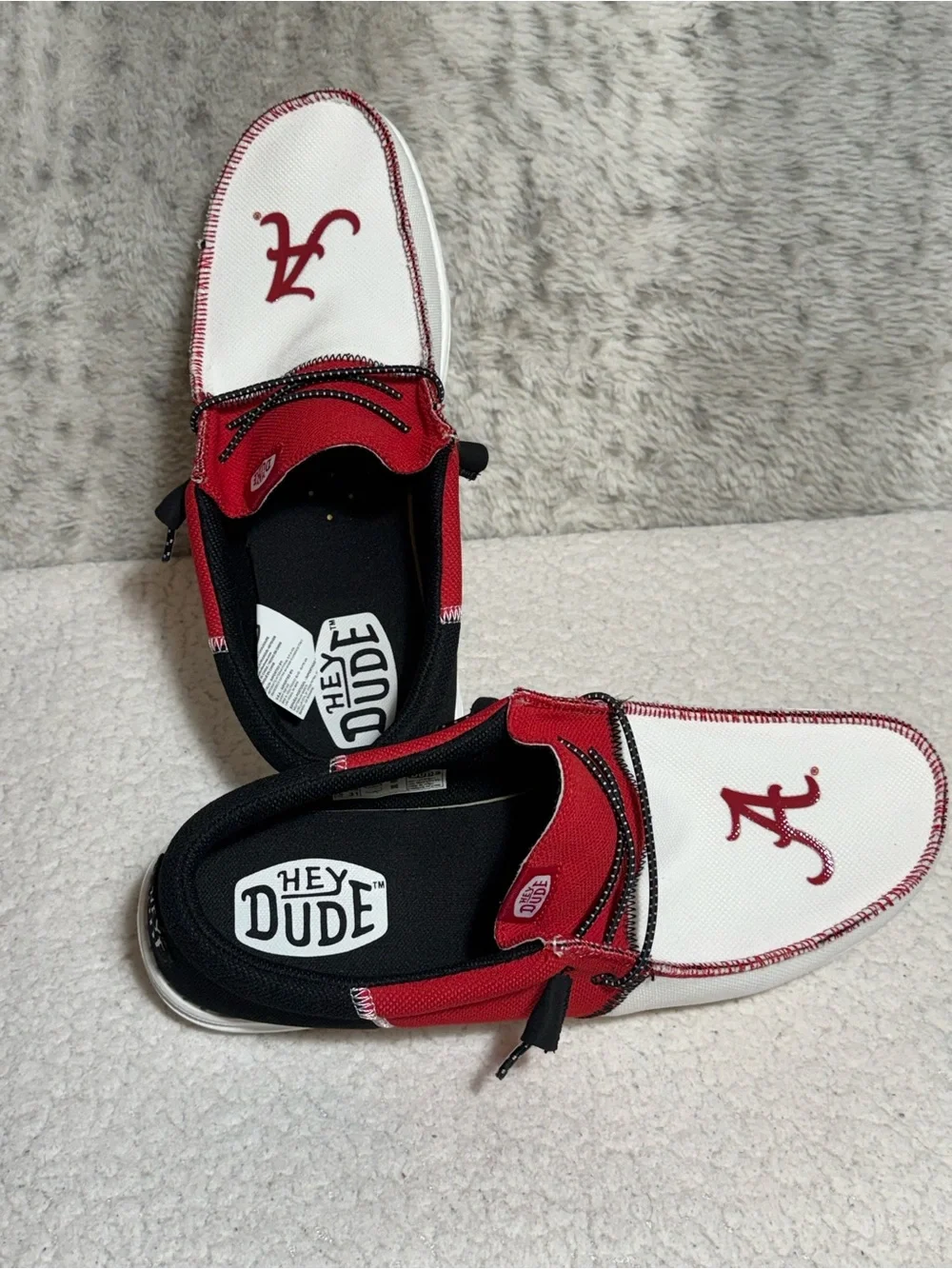 HEYDUDE Wally Tri NCAA Alabama Crimson Tide Men's Casual Slip On Shoes Sz 13